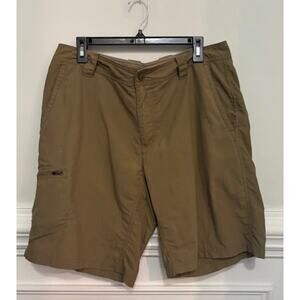 Marmot Shorts Mens Size 36 Khaki Cargo Outdoors Hiking Gorp Core 10" Inseam